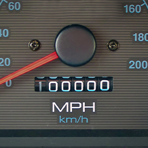 odometer in a car